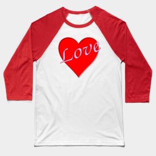 Love Heart Baseball T-Shirt